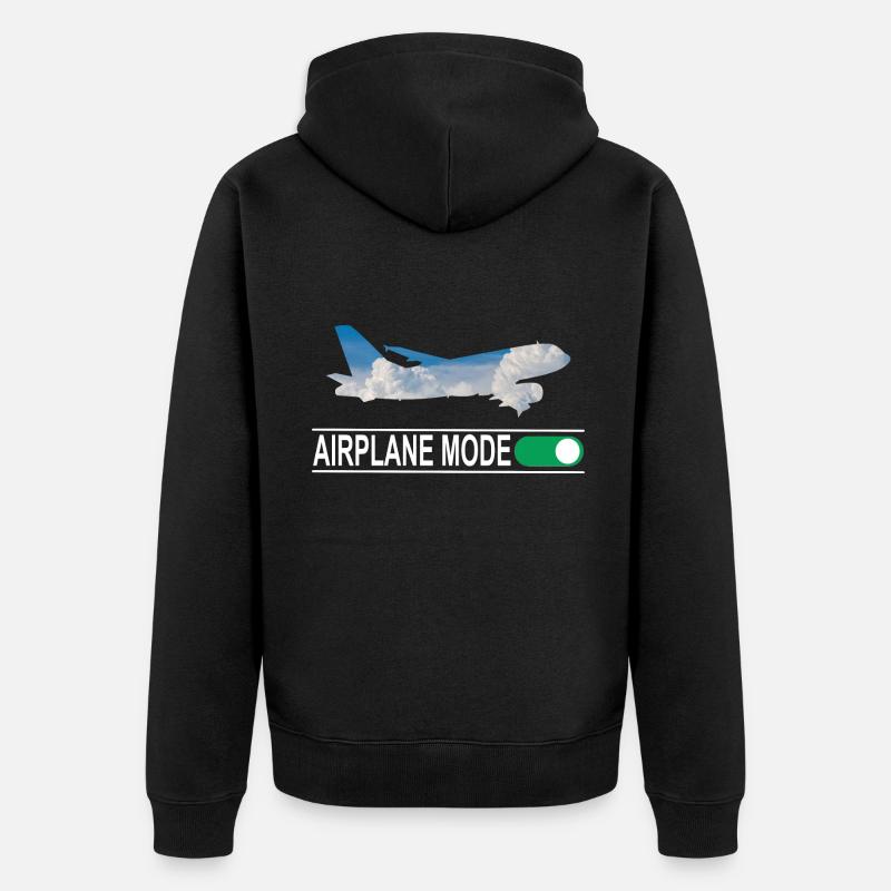Mode d’avion - Veste à capuche bio Premium Unisexe - noir