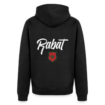 RABAT - Veste à capuche bio Premium Unisexe - noir - Dos - Nico (187cm)