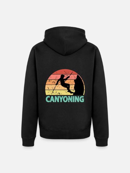 Canyoneer Canyoning - Unisex Premium Bio Zip Hoodie - Schwarz