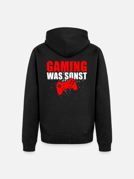 Gaming what else - Unisex Premium Organic Zip Hoodie - black
