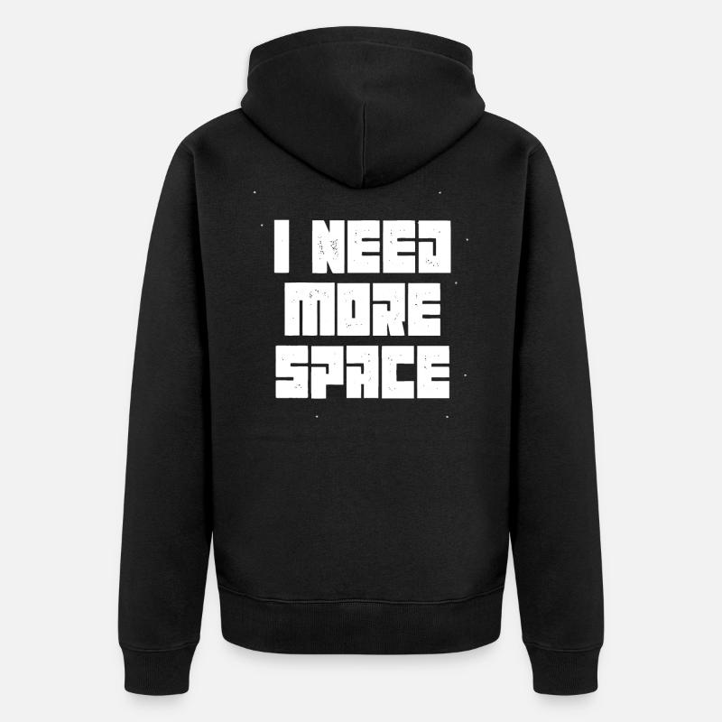 univers - Veste à capuche bio Premium Unisexe - noir