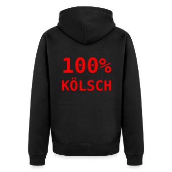 100 % Kölsch - Veste à capuche bio Premium Unisexe - noir - Dos - Nico (187cm)