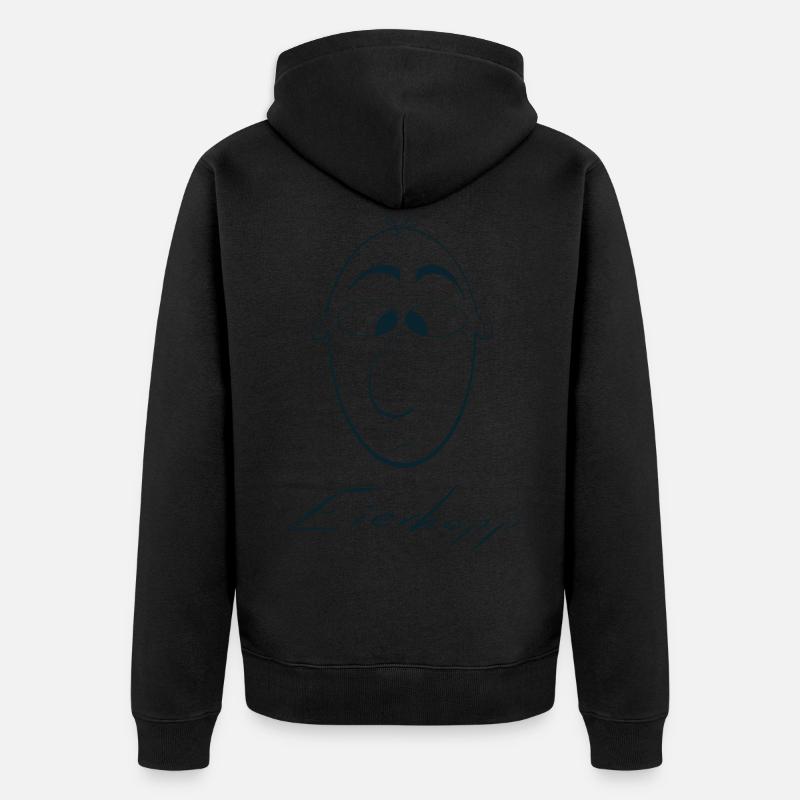 Eierkopp noir - Veste à capuche bio Premium Unisexe - noir