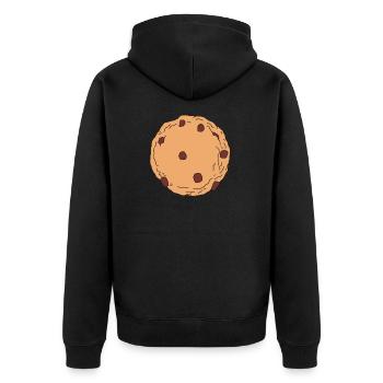 Keks Cookies - Unisex Premium Bio Zip Hoodie - Schwarz - Hinten - Nico (187cm)