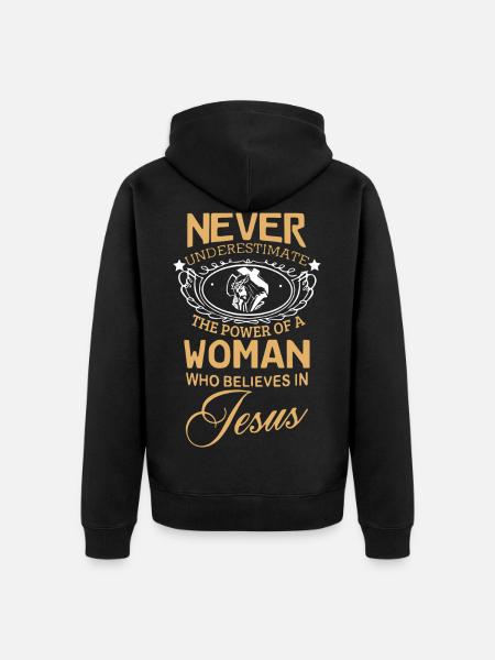 Jésus - Veste à capuche bio Premium Unisexe - noir