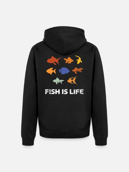 Aquarium aquarium - Unisex Premium Organic Zip Hoodie - black