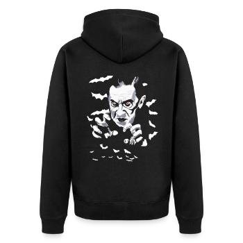 Vampire - Veste à capuche bio Premium Unisexe - noir - Dos - Nico (187cm)