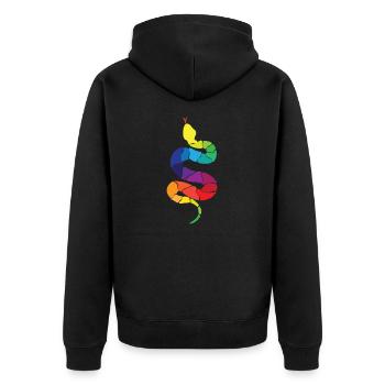 Serpent - Veste à capuche bio Premium Unisexe - noir - Dos - Nico (187cm)
