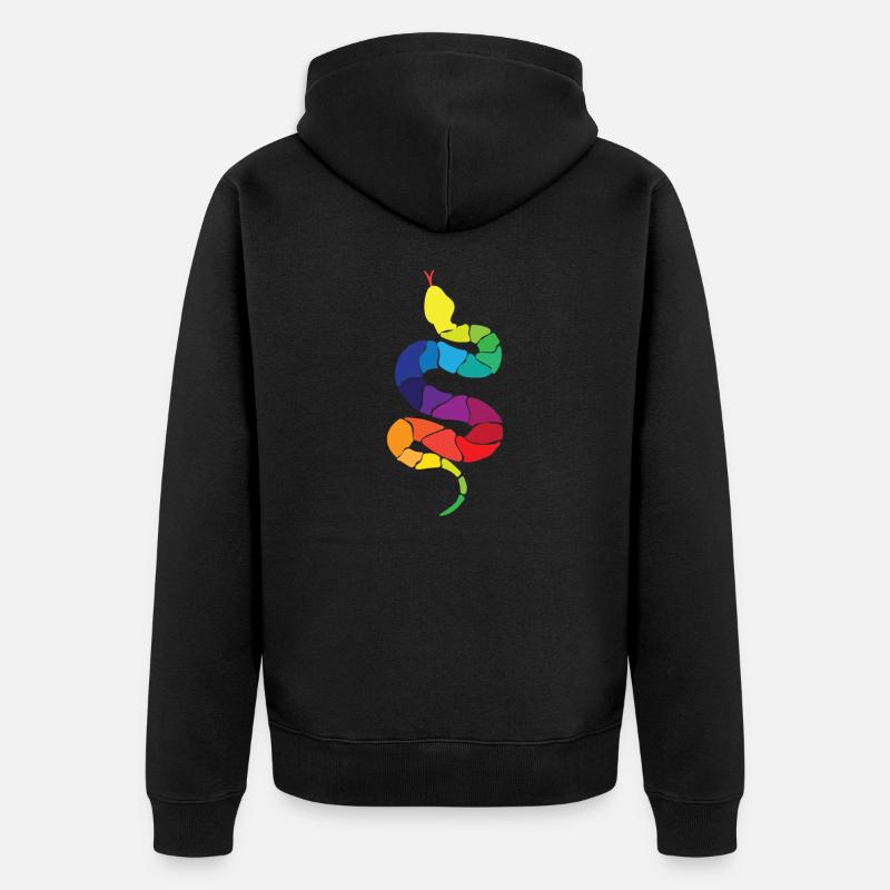 Serpent - Veste à capuche bio Premium Unisexe - noir