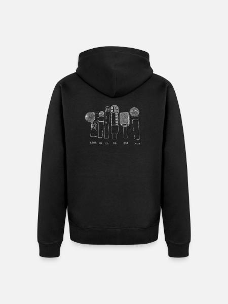 mics in concert - Unisex Premium Bio Zip Hoodie - Schwarz