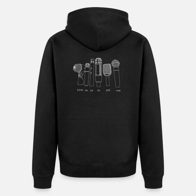 mics en concert - Veste à capuche bio Premium Unisexe - noir