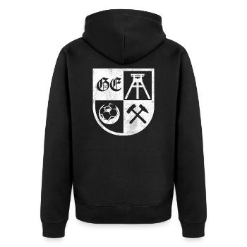 Armoiries de Gelsenkirchen - Veste à capuche bio Premium Unisexe - noir - Dos - Nico (187cm)