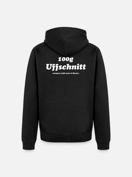 Uffschnitt in Hessen - Unisex Premium Bio Zip Hoodie - Schwarz