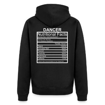 Dancer Apparel Dancing Lover Poison - Veste à capuche bio Premium Unisexe - noir - Dos - Nico (187cm)