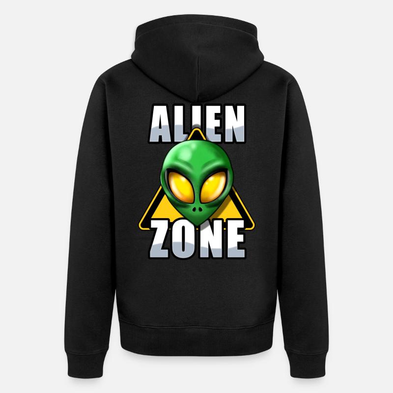Zone extra-terrestre - Veste à capuche bio Premium Unisexe - noir