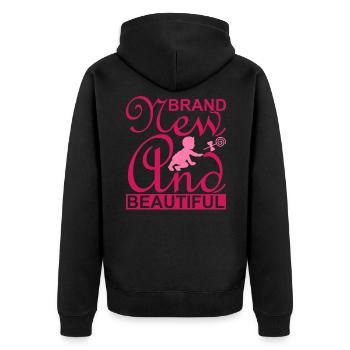 Bébé Fille I Bébé Fille I Nouveau-né Fille - Veste à capuche bio Premium Unisexe - noir - Dos - Nico (187cm)