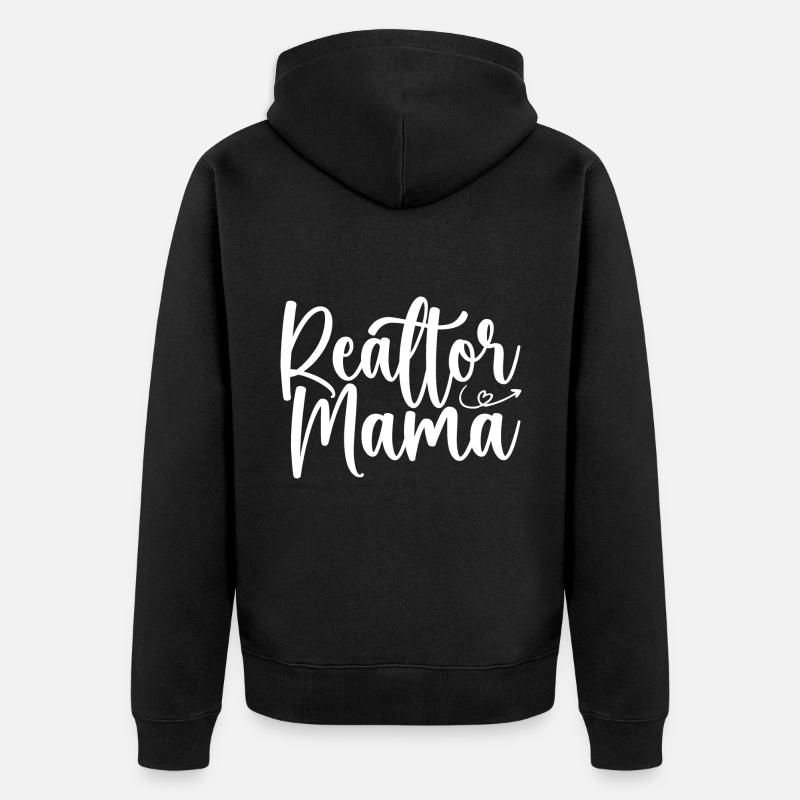 Realtor Mama - Veste à capuche bio Premium Unisexe - noir