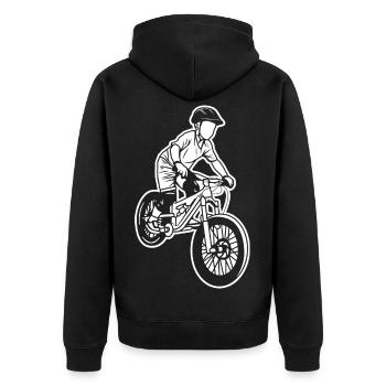 Enfant VTT - Veste à capuche bio Premium Unisexe - noir - Dos - Nico (187cm)