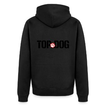 Les couleurs peuvent être modifiées | Top Dog - Meilleur chien TOPDOG - Veste à capuche bio Premium Unisexe - noir - Dos - Nico (187cm)