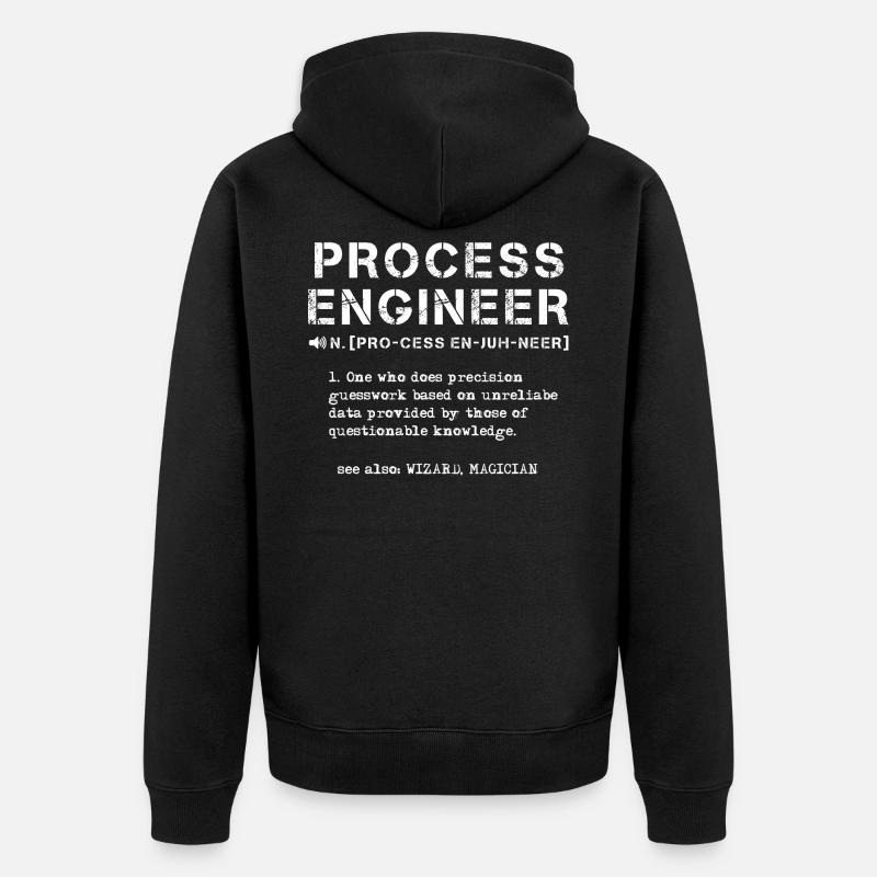 ingénieur process - Veste à capuche bio Premium Unisexe - noir