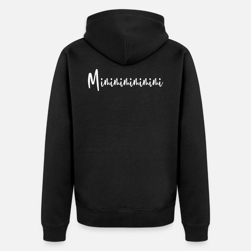 Mimimimi - Design - Veste à capuche bio Premium Unisexe - noir