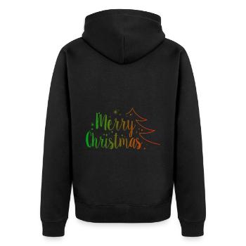Joyeux Noël - Veste à capuche bio Premium Unisexe - noir - Dos - Nico (187cm)