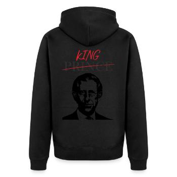 JE SUIS LE ROI MAINTENANT - Veste à capuche bio Premium Unisexe - noir - Dos - Nico (187cm)