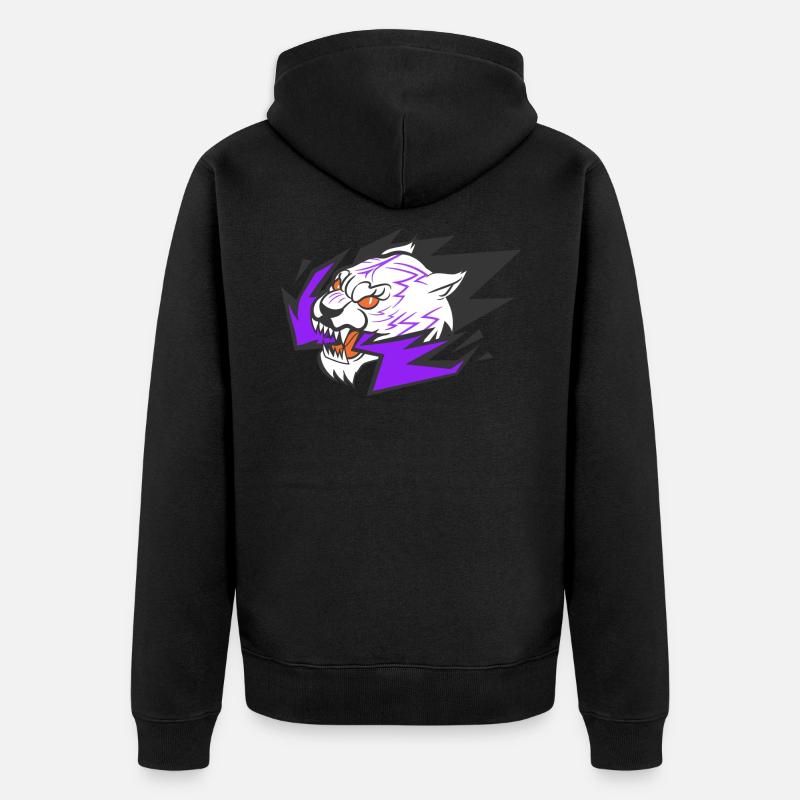 tigre - Veste à capuche bio Premium Unisexe - noir