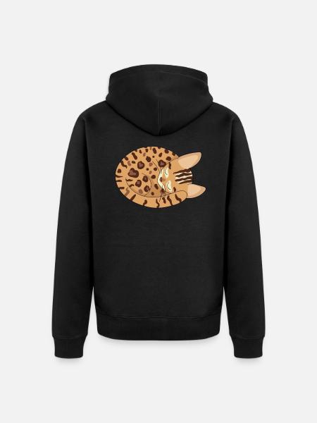 Bengal Hauskatze Katzendame - Unisex Premium Bio Zip Hoodie - Schwarz