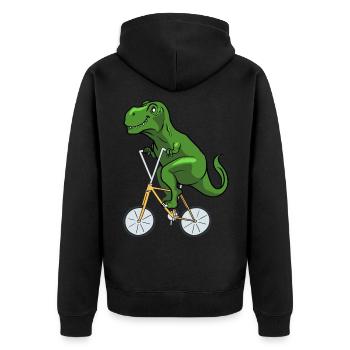 Vélo de route Vélo de route Cyclisme Cycliste - Veste à capuche bio Premium Unisexe - noir - Dos - Nico (187cm)
