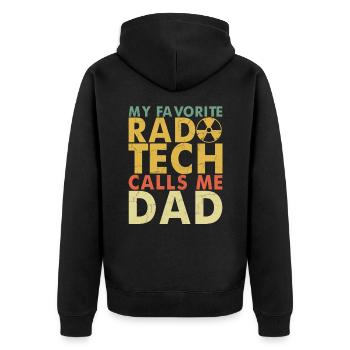 Radiology Xray Rad Tech Pharmacy Tech Phlebotomist - Unisex Premium Organic Zip Hoodie - black - Back - Nico (187cm)
