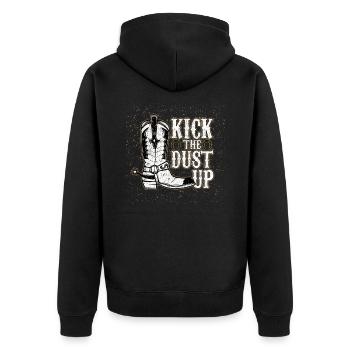 Ballet Ballerina Pole Dancer Line Dance Tap Dance - Unisex Premium Bio Zip Hoodie - Schwarz - Hinten - Nico (187cm)