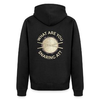 Percussion Drums Drummer Woodwind Snare Music Drum - Veste à capuche bio Premium Unisexe - noir - Dos - Nico (187cm)