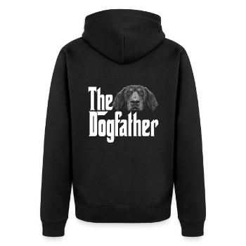 Bluetick Coonhound Dog Dad Dogfather Dogs Daddy Fa - Unisex Premium Organic Zip Hoodie - black - Back - Nico (187cm)
