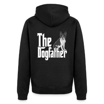 Boston Terrier Dog Dad Dogfather Dogs Daddy Father - Veste à capuche bio Premium Unisexe - noir - Dos - Nico (187cm)