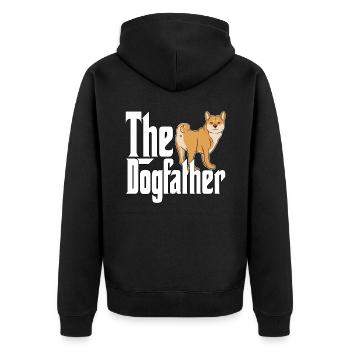 Shiba Inu Chien Papa Chien Père Chiens Papa Père Rott - Veste à capuche bio Premium Unisexe - noir - Dos - Nico (187cm)