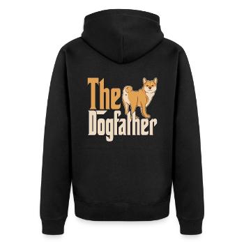 Shiba Inu Chien Papa Chien Père Chiens Papa Père Rott - Veste à capuche bio Premium Unisexe - noir - Dos - Nico (187cm)