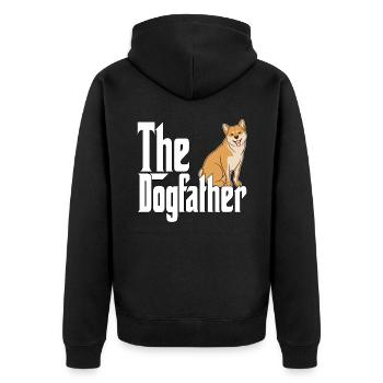 Shiba Inu Chien Papa Chien Père Chiens Papa Père Rott - Veste à capuche bio Premium Unisexe - noir - Dos - Nico (187cm)
