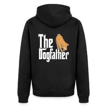 Shiba Inu Chien Papa Chien Père Chiens Papa Père Rott - Veste à capuche bio Premium Unisexe - noir - Dos - Nico (187cm)