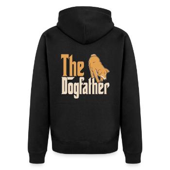 Shiba Inu Chien Papa Chien Père Chiens Papa Père Rott - Veste à capuche bio Premium Unisexe - noir - Dos - Nico (187cm)