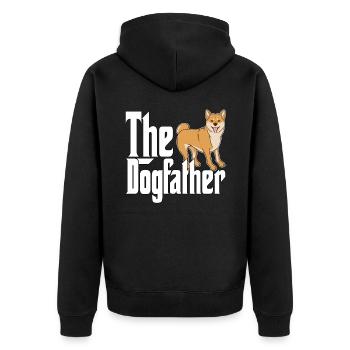 Shiba Inu Chien Papa Chien Père Chiens Papa Père Rott - Veste à capuche bio Premium Unisexe - noir - Dos - Nico (187cm)
