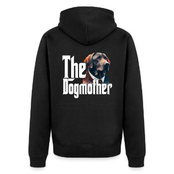 Labrador Retriever Dog Mom Dogmother Dogs Mommy - Unisex Premium Organic Zip Hoodie - black - Back - Nico (187cm)