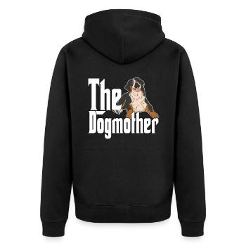 Bouvier Bernois Chien Maman Chienmère Chiens MamanB - Veste à capuche bio Premium Unisexe - noir - Dos - Nico (187cm)