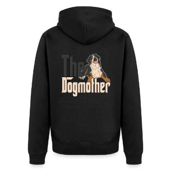 Bouvier Bernois Chien Maman Chienmère Chiens MamanB - Veste à capuche bio Premium Unisexe - noir - Dos - Nico (187cm)