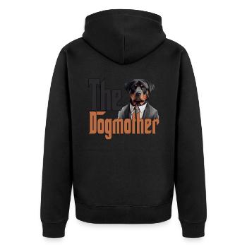 Rottweiler Chien Maman Chienne Chiens Maman Rottie - Veste à capuche bio Premium Unisexe - noir - Dos - Nico (187cm)