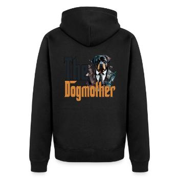 Rottweiler Chien Maman Chienne Chiens Maman Rottie - Veste à capuche bio Premium Unisexe - noir - Dos - Nico (187cm)