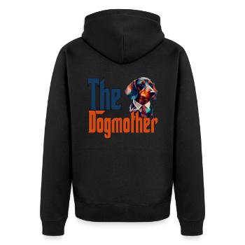 Teckel Chien Maman Chienne Chiens Maman Rottie - Veste à capuche bio Premium Unisexe - noir - Dos - Nico (187cm)