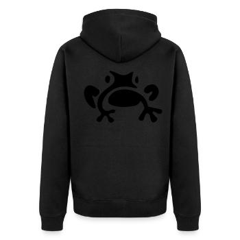 Grenouille - Veste à capuche bio Premium Unisexe - noir - Dos - Nico (187cm)