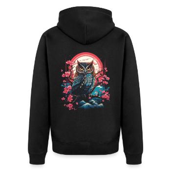 Majesty Fantasy Artwork Japan Art - Unisex Premium Organic Zip Hoodie - black - Back - Nico (187cm)