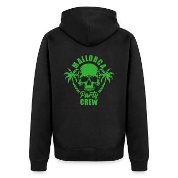 Mallorca Party Crew - ça s’intensifie de toute façon - Veste à capuche bio Premium Unisexe - noir - Dos - Nico (187cm)